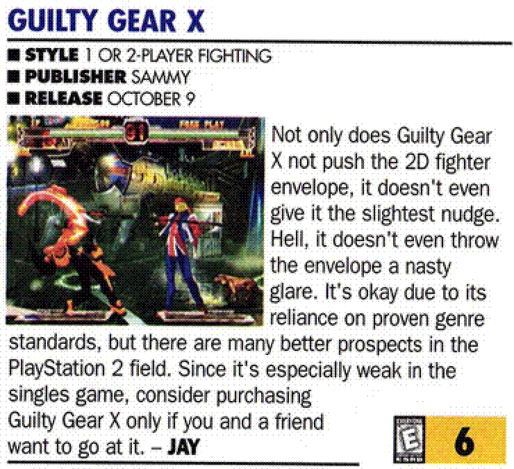 An article from Game Informer. A screenshot from the game is included.