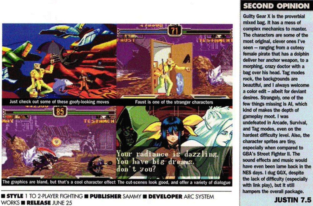An article from Game Informer. Several screenshots from the game are included.